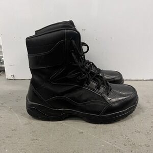 Interceptor Womens Black Leather Tactical Steel Toe Force Boots Size 7.5 Duty
